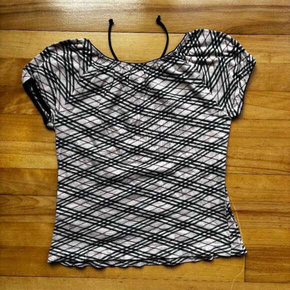 Burberry London Girls' Plaid Knit Top - Size140A - Picture 6 of 10